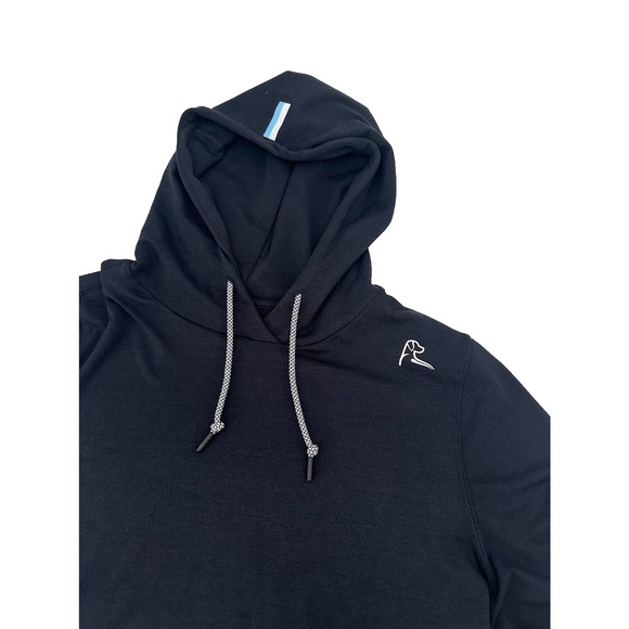 Rhoback Hesi Performance Pullover Hoodie Black Men's Size Large Athletic Sporty - Picture 2 of 6